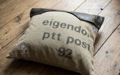 Handgemaakte, stoere kussens